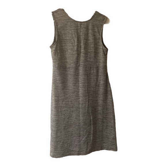 Eddie Bauer Casual Summer Gray and White Sleeveless Tank Dress Size Medium - Picture 2 of 4